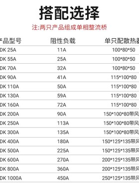 MDK光伏防反二极管25A55A70A90A汇流箱专用160A200A250A300A1200A