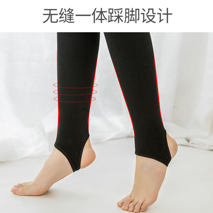 孕妇打底裤秋冬季外穿托腹棉裤加绒加厚大码踩脚冬季保暖裤孕妇裤