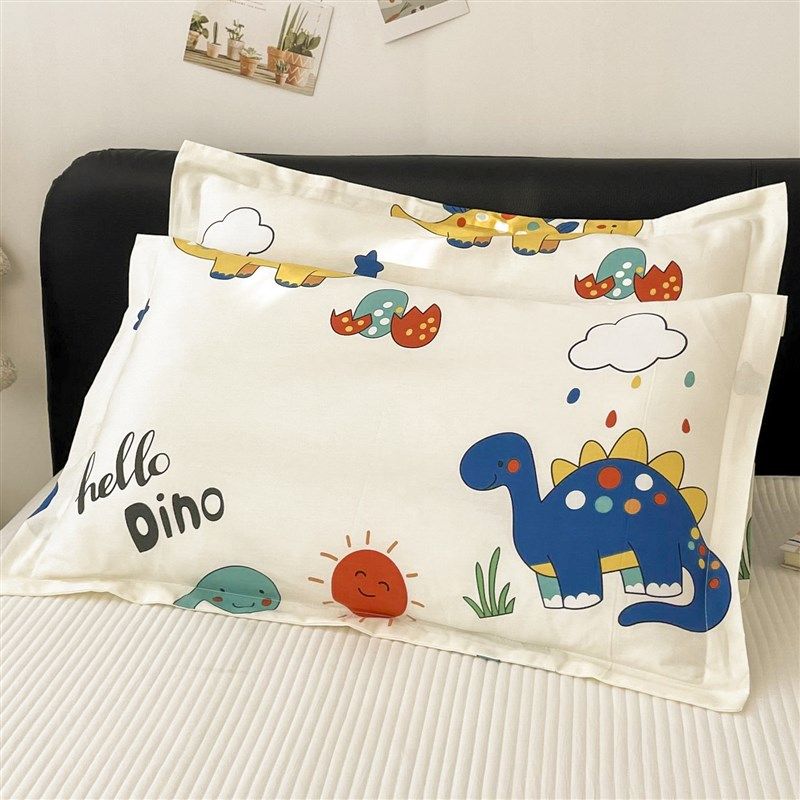 儿童枕套一对装30x50全棉枕头套单个40x60卡通枕芯内胆套