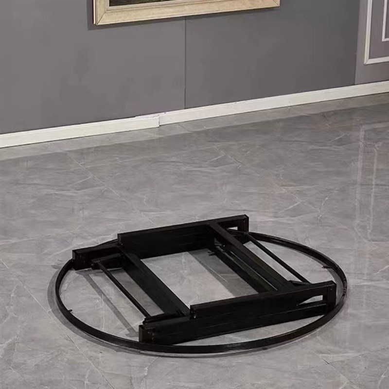 圆桌方桌简易支架折叠架不锈钢金属可折叠伸缩桌腿支撑架子好收纳