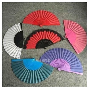 fringed black fan 推荐 female flower folding Fan shore wood