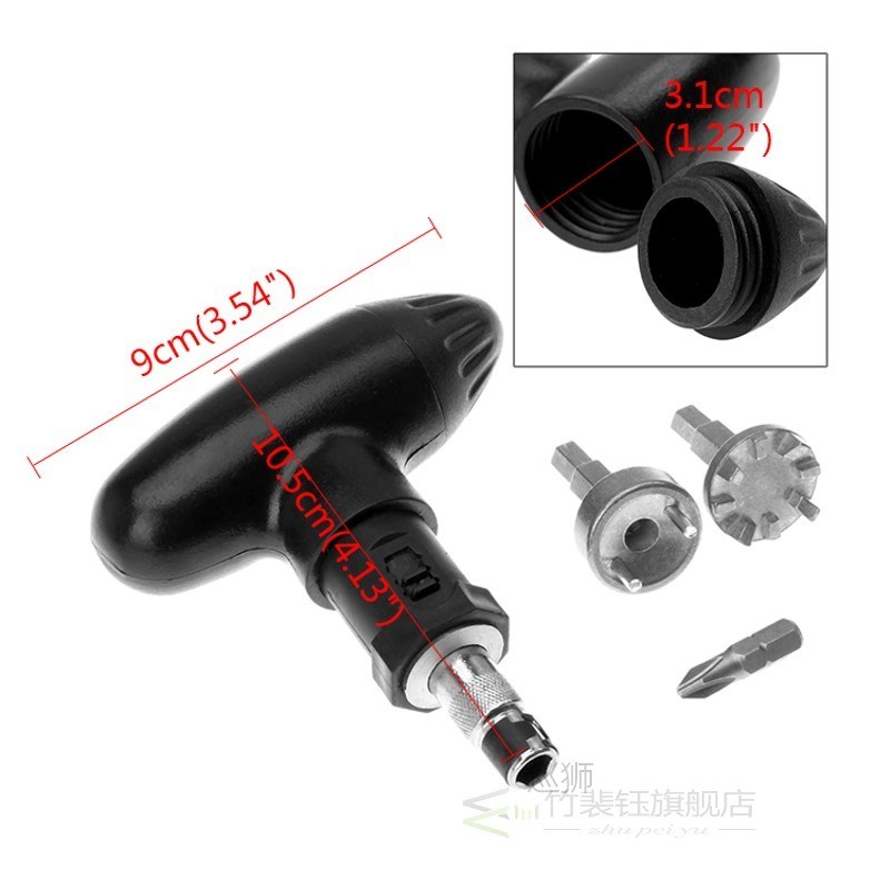 Golf Spike Ratchet Handle Wrench Tool Bits Golf Remover Ripp