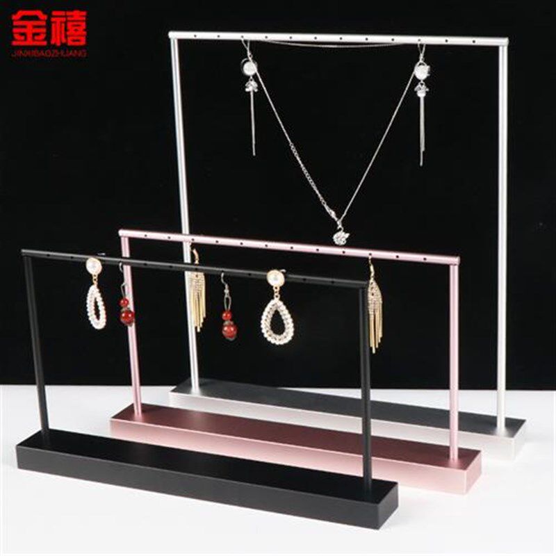 金属框耳环架柜台陈列耳坠展示架饰品架珠宝展示道具橱窗展示