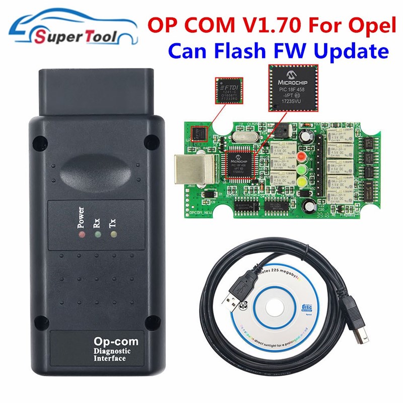 OP COM 2018 170823C For Opel CAN BUS Car OPCOM 1.7V0 Flash F