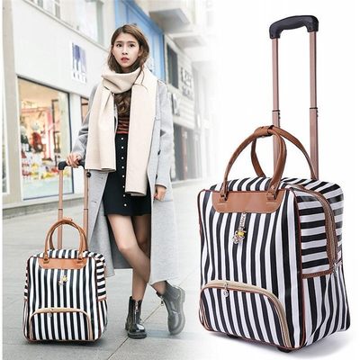 新品Fashion Women travel Business Boarding bag ON wheels tro