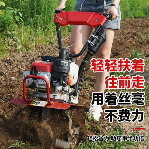 多功能微耕机小型犁地汽油耕地机家用打田机农用翻土新式旋耕机