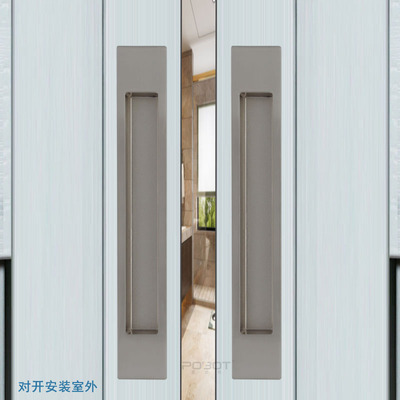 厨房隐形拉手推拉门扣手移门拉手嵌入式阳台门暗装隐藏式加长拉手