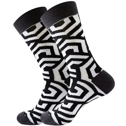小众高货Men Happy Colorful Striped Women Socks Quality Plaid
