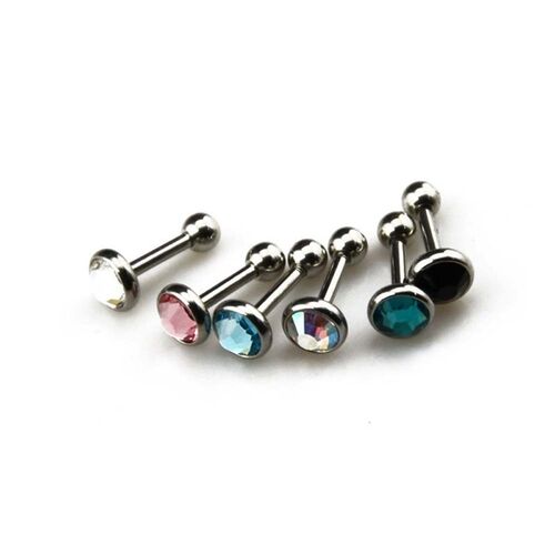 3PCS Surgical Steel  Earring Tragus Cartilage Piercing Barbe