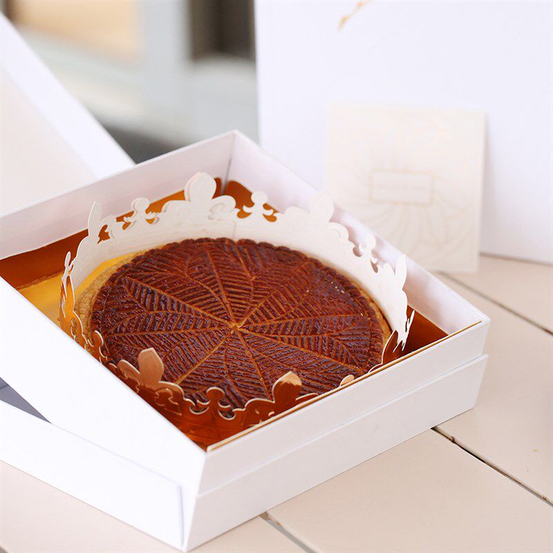 国王饼包装盒大蛋挞法式布雷布丁可颂派常温蛋糕礼盒一个大月饼