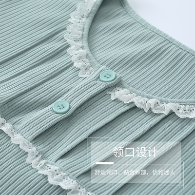 睡衣女妈妈秋季秋装长袖家居服中年女士秋天全棉宽松大码套装