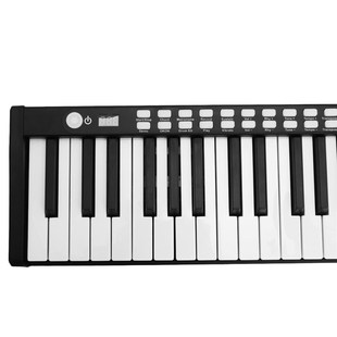 便携钢琴88键电子钢琴加卷琴厚式 折叠E电子手蓝牙MIDI键盘蓝牙充