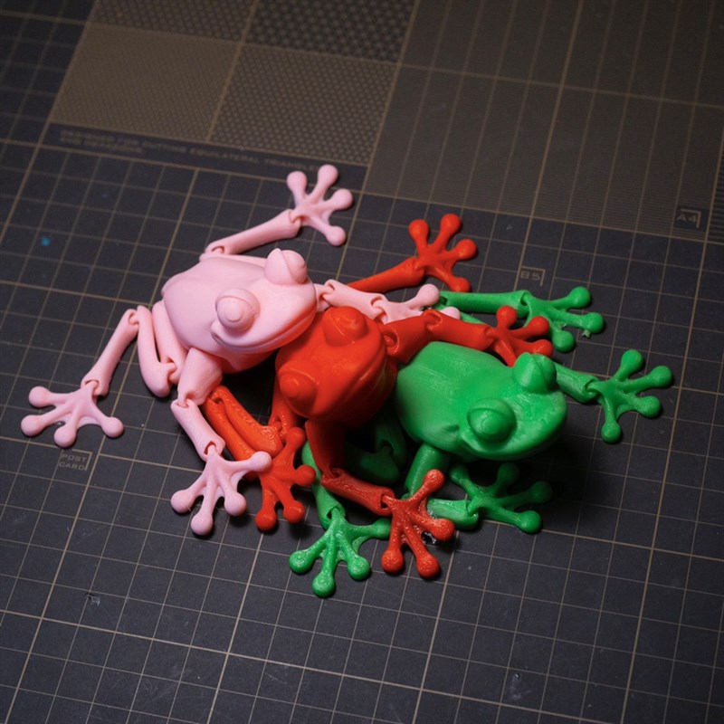 3D打印青蛙一体关节可活动潮玩手办儿童玩具礼物车载摆件动物
