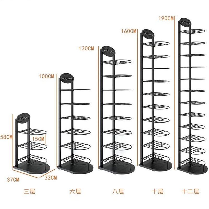 架儿童帽服装层收帽子示纳店帽托陈列架展落地多墙靠帽架轻奢铁艺