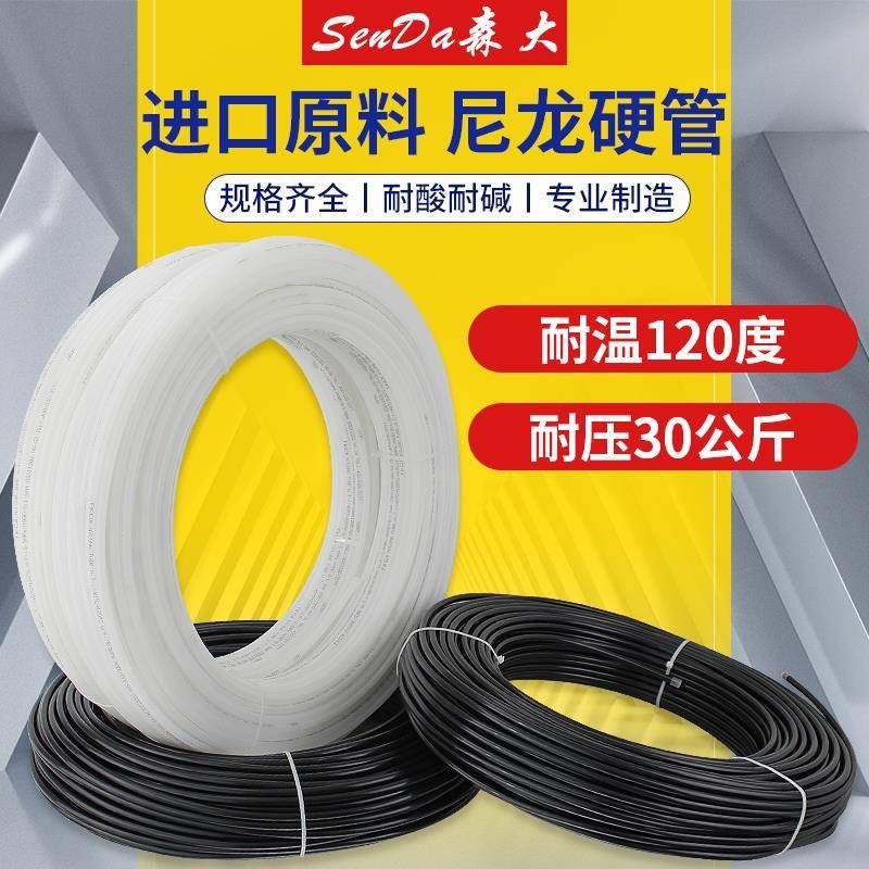 pu气管8mm气动软管高压管空压机透明防爆油管英制耐高温尼龙硬管图片