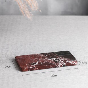 OF9D大理石香薰摆件托盘轻奢酒店专用卫生间洗漱台精W致小首饰托