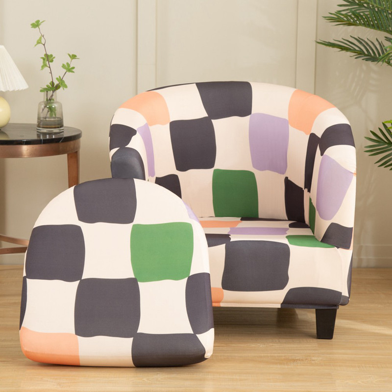 弹力半圆单人沙发套罩笠全包万能套弧形u型美甲休闲小座圈椅布套,居家布艺,沙发套,淘宝优惠券,粉丝福利购,淘宝优惠卷