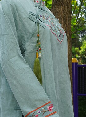 旗袍胸前挂饰品汉服压襟儿童玉佩国风禁步挂坠扇坠玉葫芦流苏定制