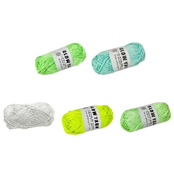 新品Eco-Friendly Luminous Polyester Knitting Yarn 50g Weavin