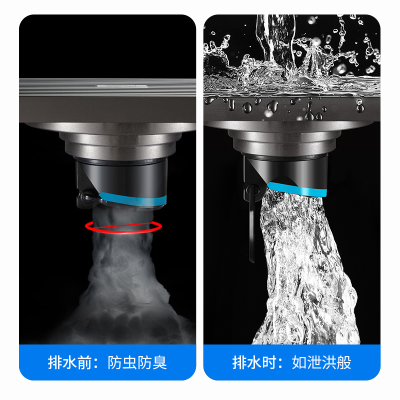 地漏防臭器卫生间l下水道防臭盖反味堵口神器防虫硅胶芯密封塞