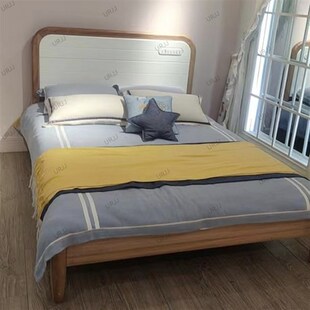 全实木原木床儿童床红檀木男孩女孩床1.5米现代单人1.2高箱储物