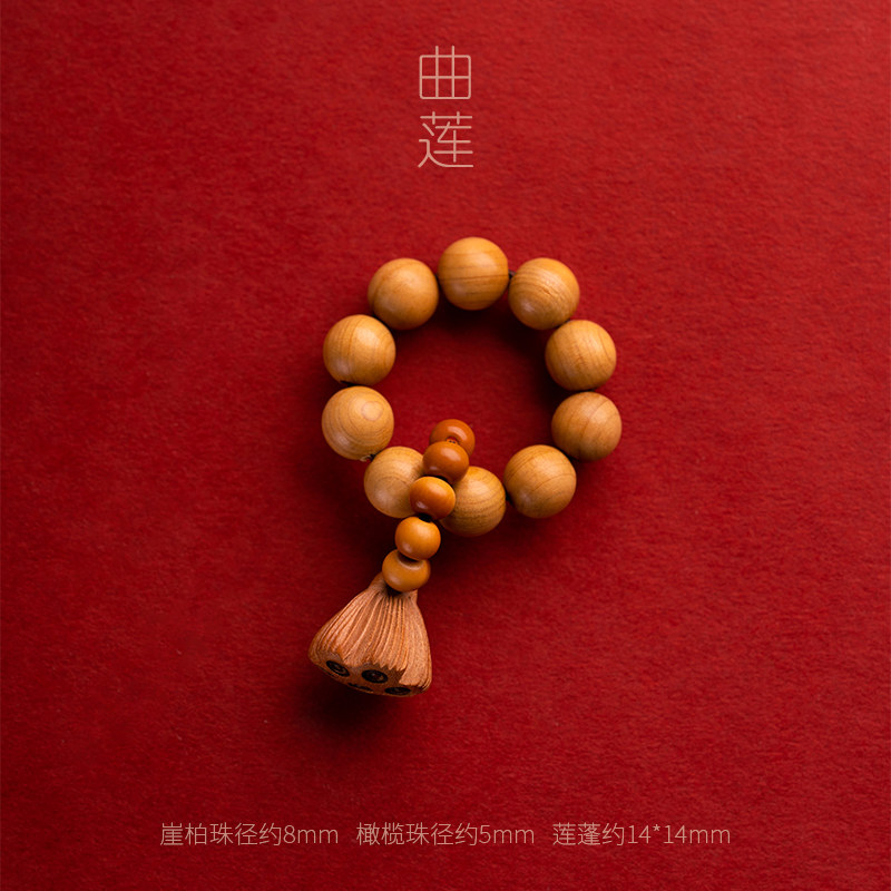 小众高货【一念佛珠】小手捻绕指柔天然白玉菩提根手串女菩提子指