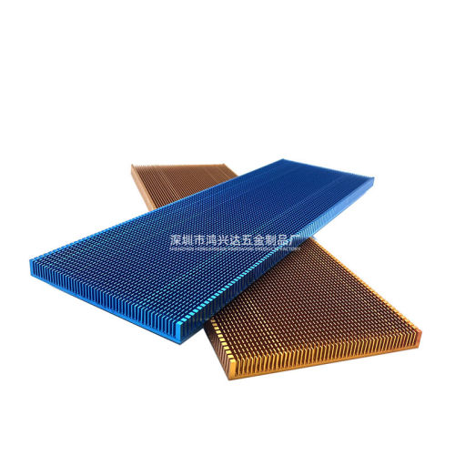 定制 铝a挤型材料 散热片 500*159*15mm 密齿 超大型CPU剖槽 散热