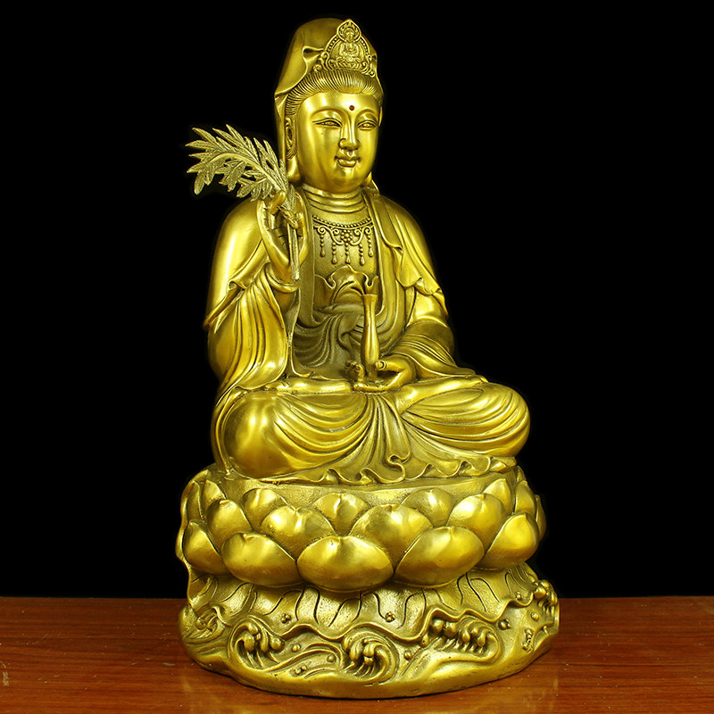 新品纯铜佛像观音菩萨佛像圣象精美纯铜佛像观世音娘娘像佛祖地藏