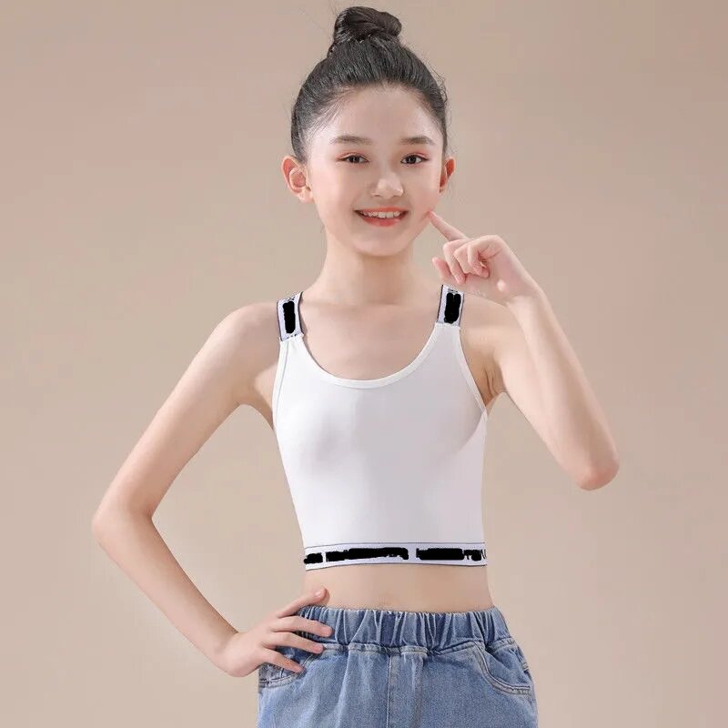 12一15岁女孩背心吊带内衣发育期初中学生小女生夏薄款13岁抹胸