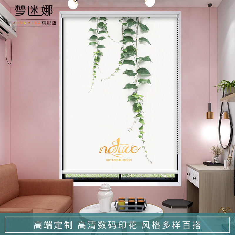 卷帘卫生间防水拉式窗帘遮光免打孔安装厕所厨房升降百叶浴室遮挡,居家布艺,卷帘,淘宝优惠券,粉丝福利购,淘宝优惠卷