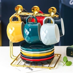 高档木井村 欧式茶具套装陶瓷茶杯茶壶茶盘家用客厅整套泡茶轻奢