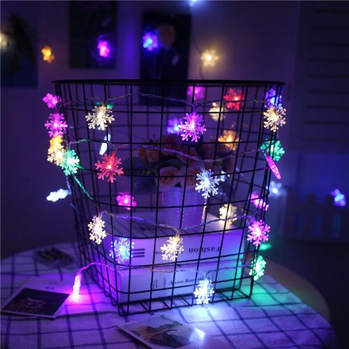 Fairy-Light Battery Garland Decoration Led-String Christmas-