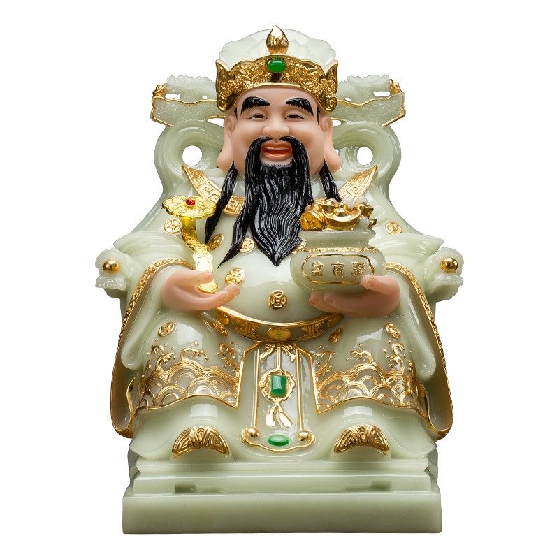 现货速发问财神摆件家用供奉财帛星君文财神爷神佛像招财店铺公司