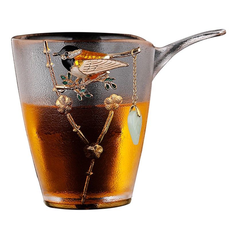 紫觀手工作喜上眉梢公道杯玻璃加厚耐高温过滤茶漏公杯分茶器茶具,餐饮具,公道杯,淘宝优惠券,粉丝福利购,淘宝优惠卷