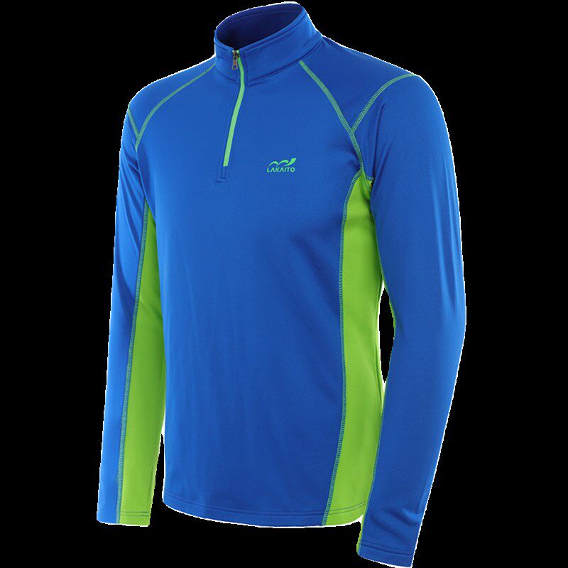 加绒速干衣男晨跑服秋冬运动上衣薄绒保暖打底衫户外长袖抓绒t恤