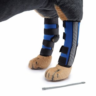 宠物狗狗腿部矫正器猫骨折固定夹板绑带前后腿保护套关节内外八字