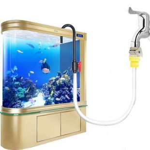 鱼缸换水器抽水泵弯管接头鱼缸换D水管手动加水管电动抽水泵套装