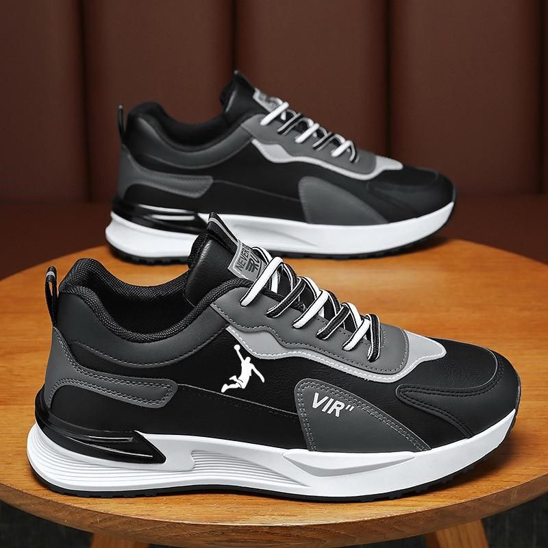 男鞋秋冬款皮面防水运动鞋男士加绒保暖休闲跑步鞋防滑旅游鞋,流行男鞋,时尚休闲鞋,淘宝优惠券,粉丝福利购,淘宝优惠卷