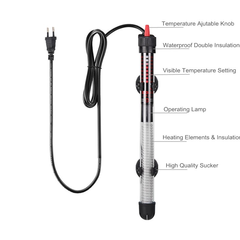 网红YUGE Submersible Heater Heating Rod 25W/ 50W/ 100W/ 2