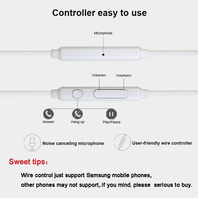 SAMSUNG EO EG920 Earphones Note3 Headsets Wired with Microp