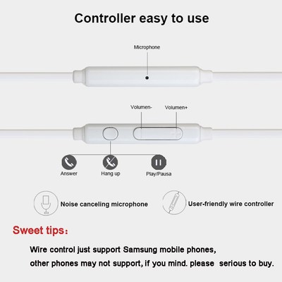 SAMSUNG EO EG920 Earphones Note3 Headsets Wired with Microp