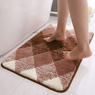 新品Flocking floor mat bathroom antiskid mat absorbs water