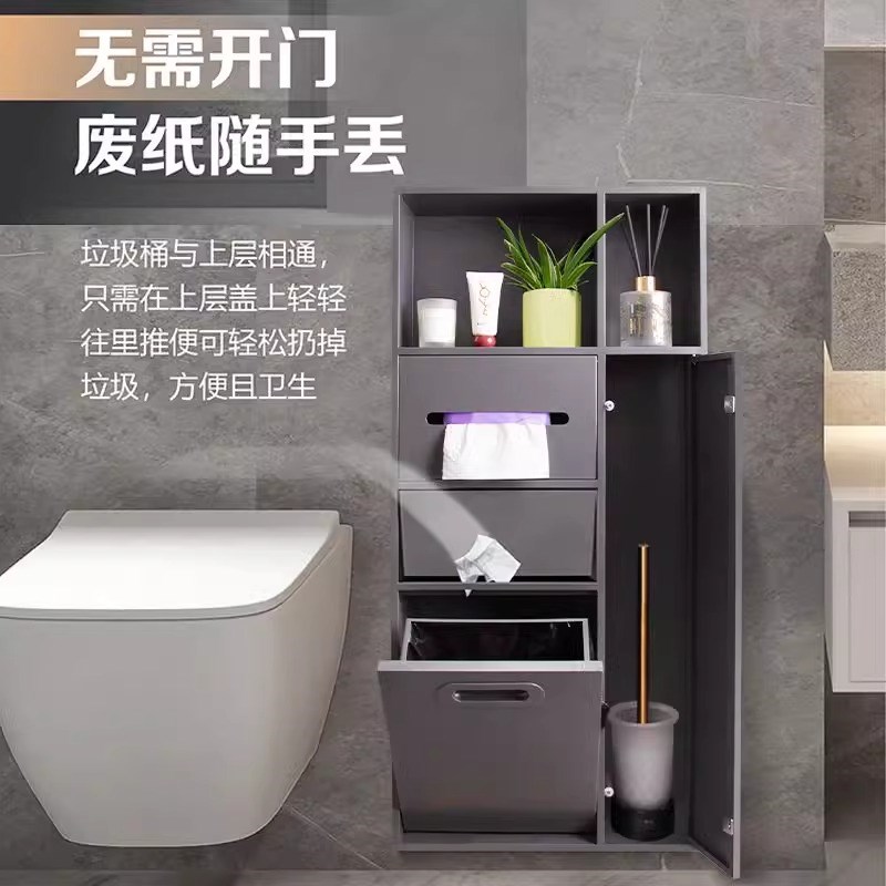 不锈钢垃圾桶嵌入式壁龛暗装卫生间浴室马桶旁厕所置物收纳可定制