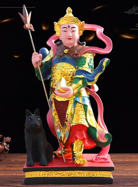 新款二郎神神像店铺家用供奉摆件树脂玻璃钢佛像二郎真君杨戬神将