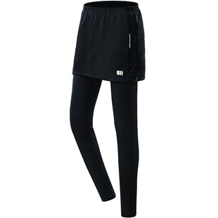 单双号新款羽毛球服女款七分裙裤九分长裤运动速干男士秋冬服装