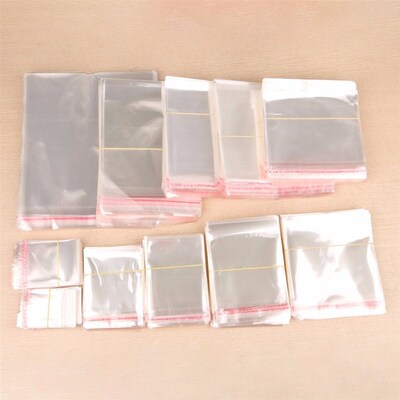 Storage Bags Clear Self Adhesive Seal Plastic Packaging Bag