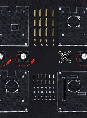 1-10 Layer Raspberry Pi 4 Acrylic Case Transparent Enclosure