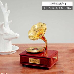 推荐EOuropean retro recorder gramophone music boxes eight sp