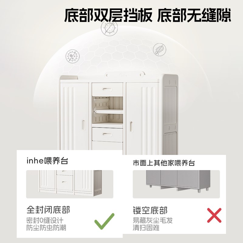 宝宝收纳柜喂养台男女孩卧室家用置物M柜简易衣橱储物柜子