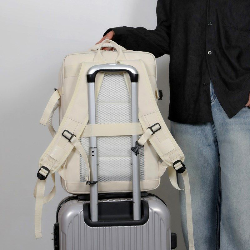 双肩包女士短途旅行包男大学生大容量通勤出差笔记本电脑背包书包